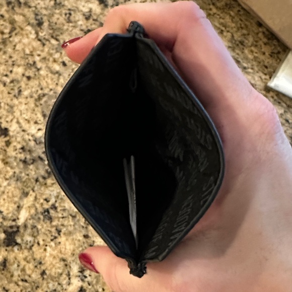 Steve Madden Black, White, Gold Card Holder - Picture 3 of 3